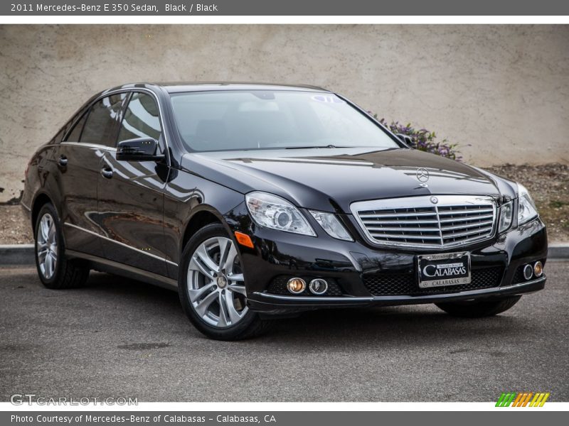 Black / Black 2011 Mercedes-Benz E 350 Sedan