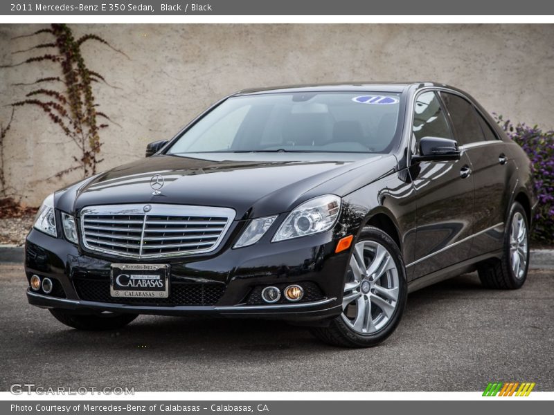 Black / Black 2011 Mercedes-Benz E 350 Sedan