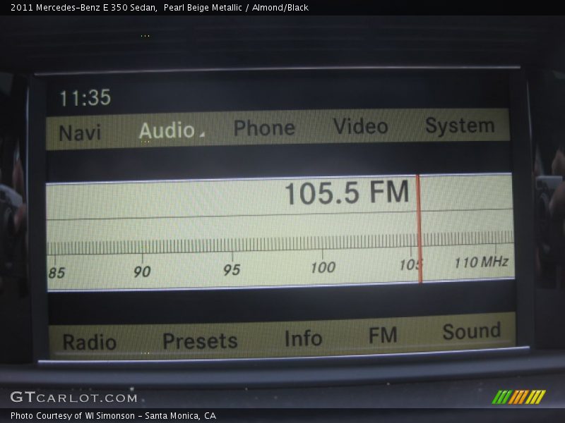Pearl Beige Metallic / Almond/Black 2011 Mercedes-Benz E 350 Sedan