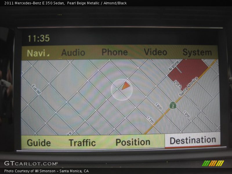 Pearl Beige Metallic / Almond/Black 2011 Mercedes-Benz E 350 Sedan