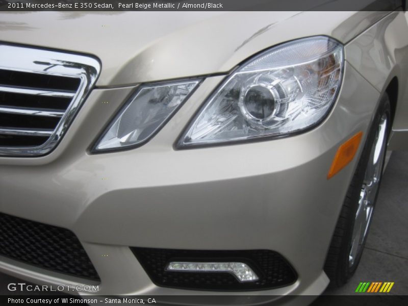 Pearl Beige Metallic / Almond/Black 2011 Mercedes-Benz E 350 Sedan