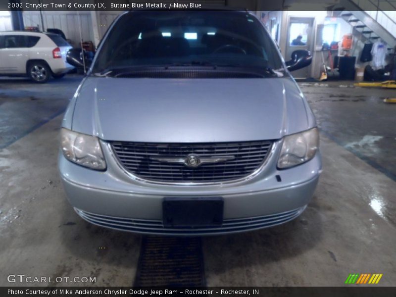 Butane Blue Metallic / Navy Blue 2002 Chrysler Town & Country LX