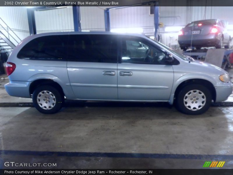 Butane Blue Metallic / Navy Blue 2002 Chrysler Town & Country LX