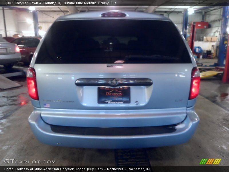 Butane Blue Metallic / Navy Blue 2002 Chrysler Town & Country LX