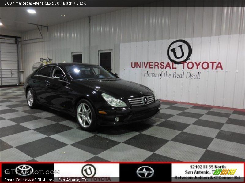Black / Black 2007 Mercedes-Benz CLS 550