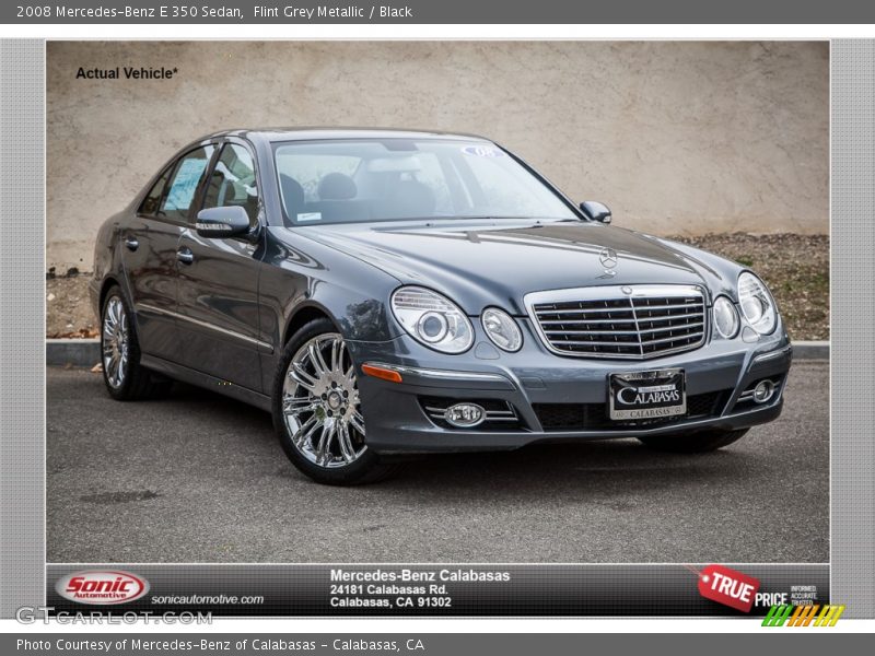 Flint Grey Metallic / Black 2008 Mercedes-Benz E 350 Sedan