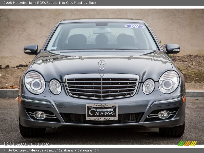 Flint Grey Metallic / Black 2008 Mercedes-Benz E 350 Sedan