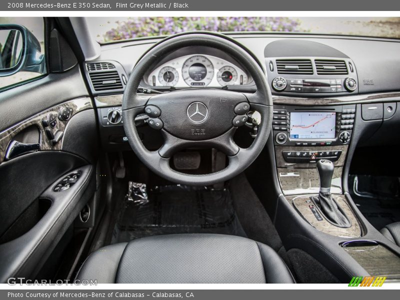 Flint Grey Metallic / Black 2008 Mercedes-Benz E 350 Sedan