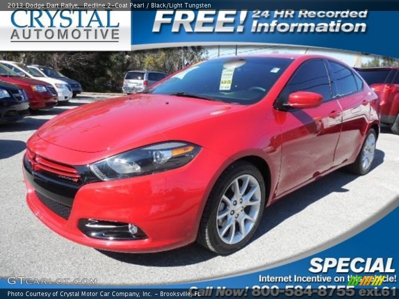 Redline 2-Coat Pearl / Black/Light Tungsten 2013 Dodge Dart Rallye