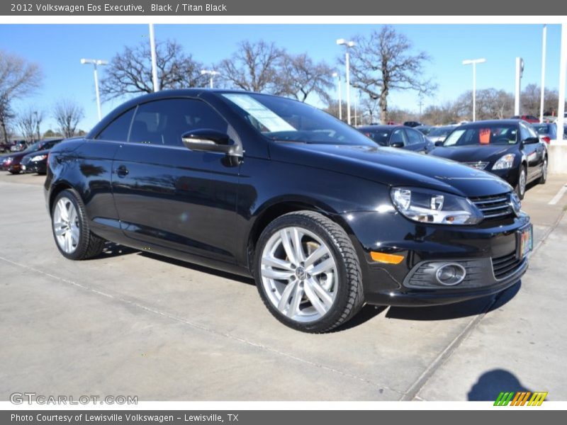 Black / Titan Black 2012 Volkswagen Eos Executive