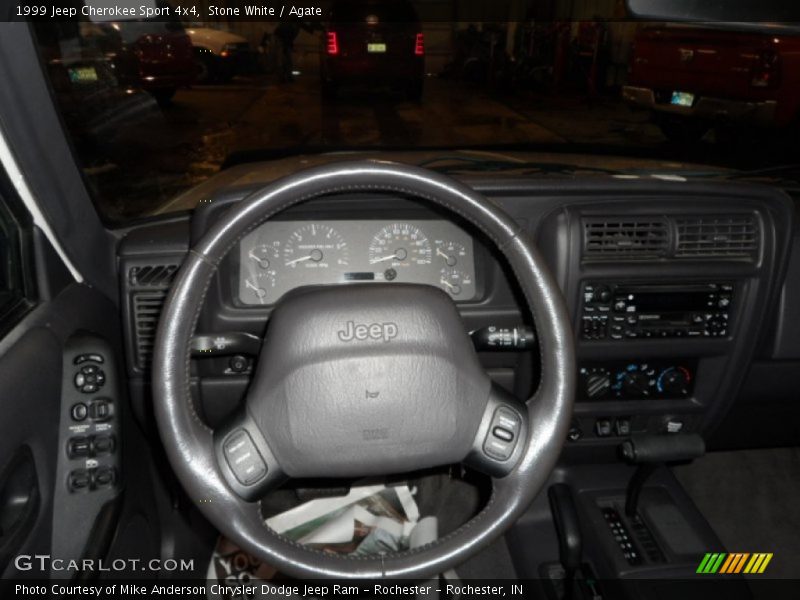 Stone White / Agate 1999 Jeep Cherokee Sport 4x4