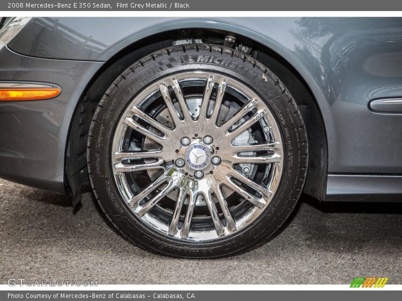 Flint Grey Metallic / Black 2008 Mercedes-Benz E 350 Sedan
