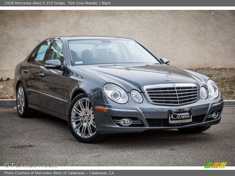 Flint Grey Metallic / Black 2008 Mercedes-Benz E 350 Sedan