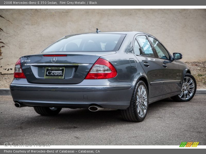 Flint Grey Metallic / Black 2008 Mercedes-Benz E 350 Sedan