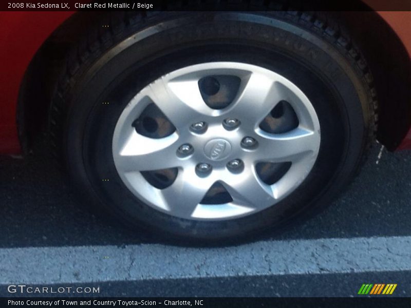 Claret Red Metallic / Beige 2008 Kia Sedona LX
