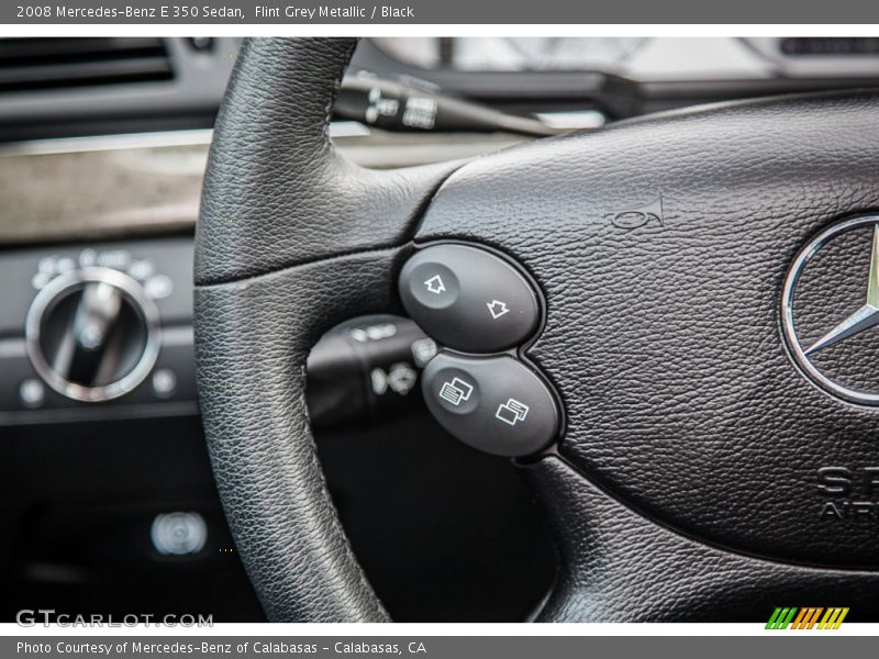 Flint Grey Metallic / Black 2008 Mercedes-Benz E 350 Sedan