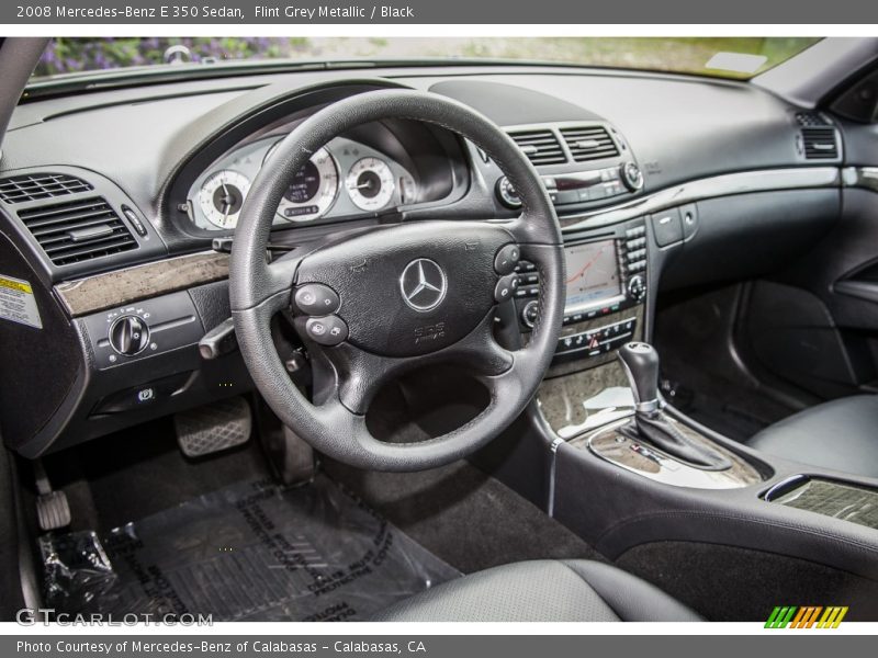 Flint Grey Metallic / Black 2008 Mercedes-Benz E 350 Sedan