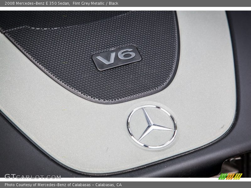 Flint Grey Metallic / Black 2008 Mercedes-Benz E 350 Sedan
