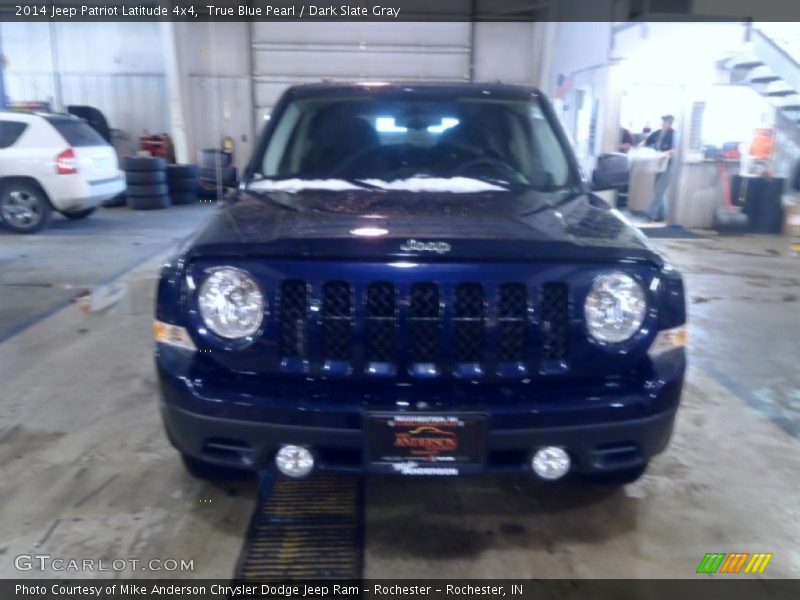 True Blue Pearl / Dark Slate Gray 2014 Jeep Patriot Latitude 4x4