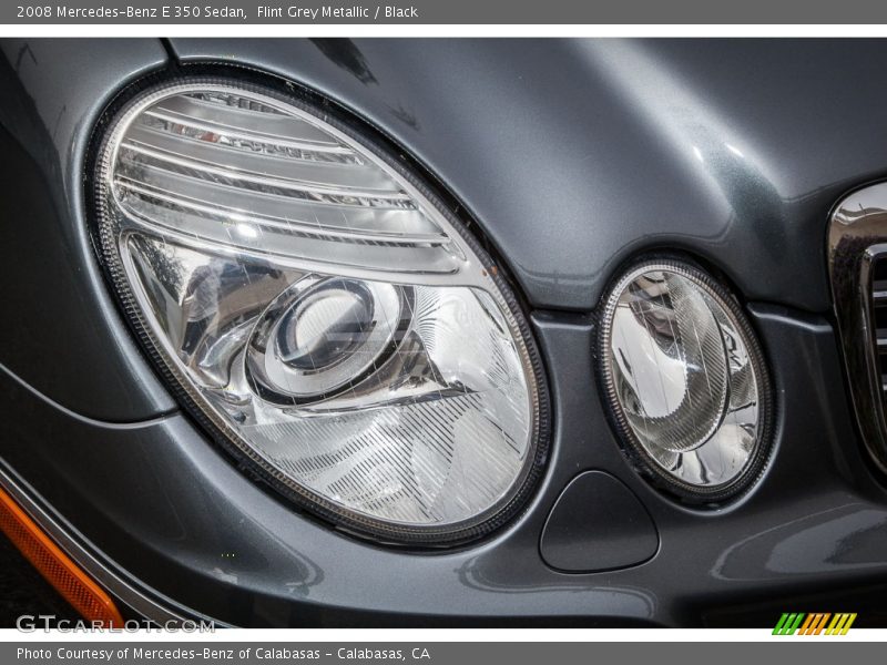 Flint Grey Metallic / Black 2008 Mercedes-Benz E 350 Sedan