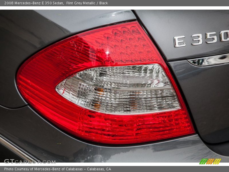 Flint Grey Metallic / Black 2008 Mercedes-Benz E 350 Sedan