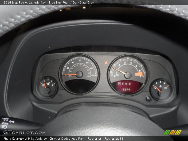 True Blue Pearl / Dark Slate Gray 2014 Jeep Patriot Latitude 4x4