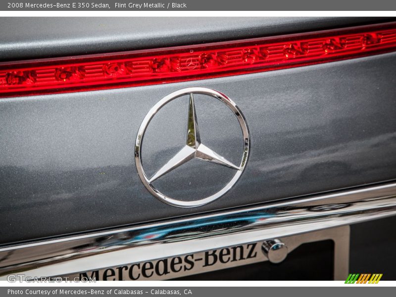 Flint Grey Metallic / Black 2008 Mercedes-Benz E 350 Sedan