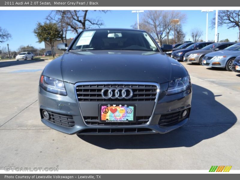 Meteor Grey Pearl / Black 2011 Audi A4 2.0T Sedan