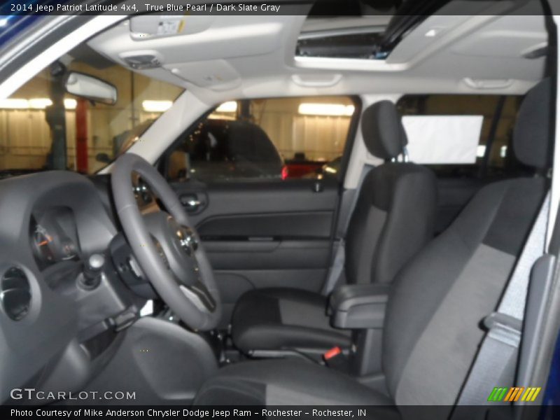 True Blue Pearl / Dark Slate Gray 2014 Jeep Patriot Latitude 4x4