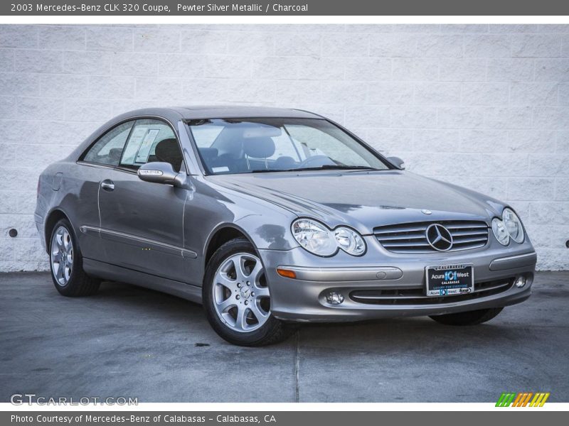 Pewter Silver Metallic / Charcoal 2003 Mercedes-Benz CLK 320 Coupe