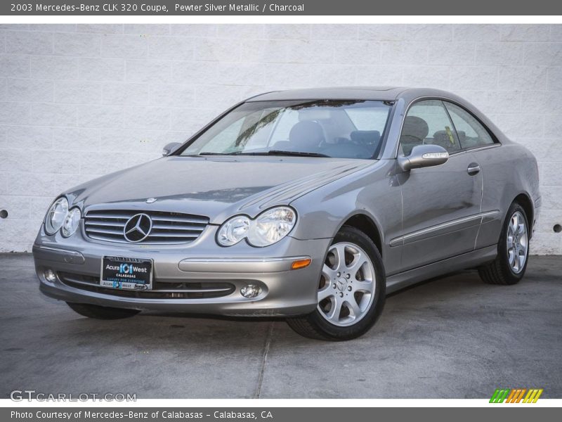 Pewter Silver Metallic / Charcoal 2003 Mercedes-Benz CLK 320 Coupe