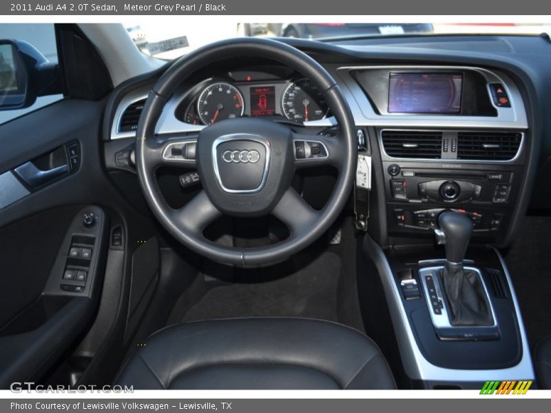 Meteor Grey Pearl / Black 2011 Audi A4 2.0T Sedan