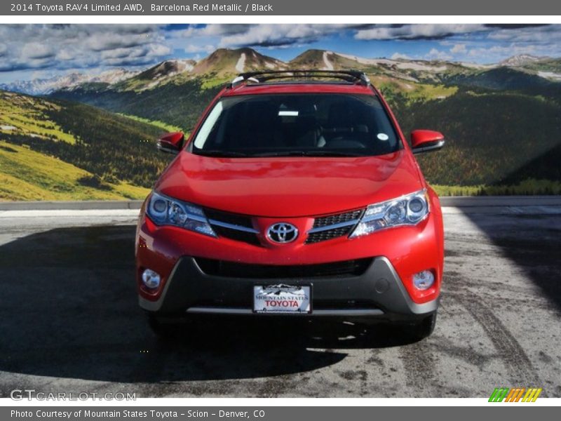 Barcelona Red Metallic / Black 2014 Toyota RAV4 Limited AWD