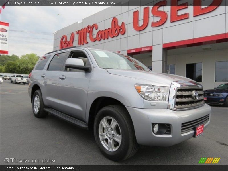 Silver Sky Metallic / Graphite Gray 2012 Toyota Sequoia SR5 4WD