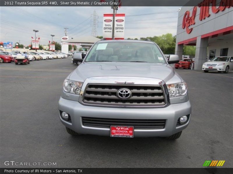 Silver Sky Metallic / Graphite Gray 2012 Toyota Sequoia SR5 4WD