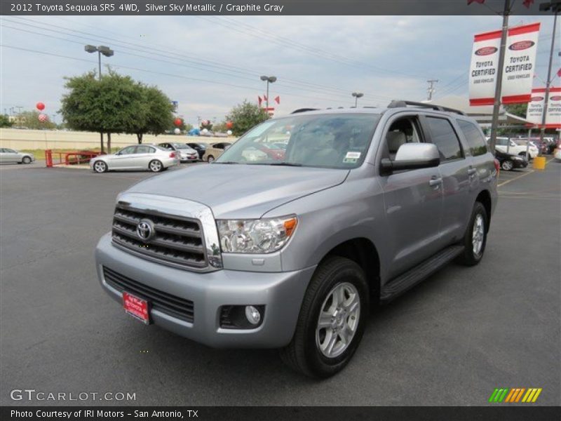 Silver Sky Metallic / Graphite Gray 2012 Toyota Sequoia SR5 4WD