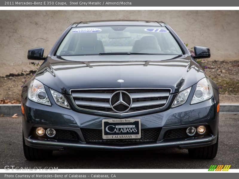 Steel Grey Metallic / Almond/Mocha 2011 Mercedes-Benz E 350 Coupe