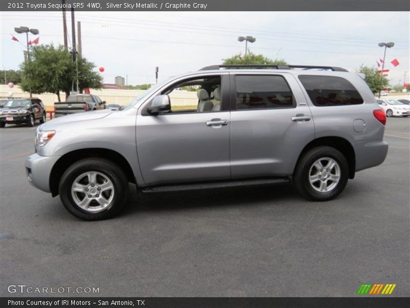 Silver Sky Metallic / Graphite Gray 2012 Toyota Sequoia SR5 4WD