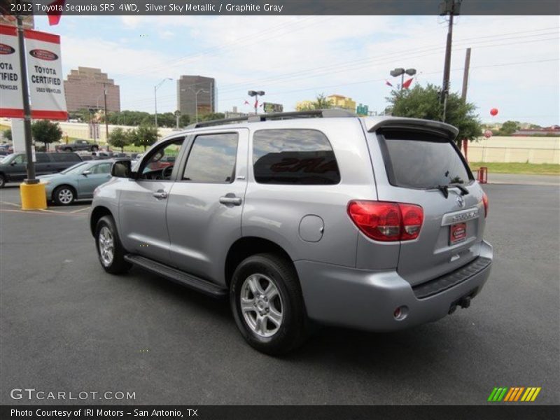 Silver Sky Metallic / Graphite Gray 2012 Toyota Sequoia SR5 4WD