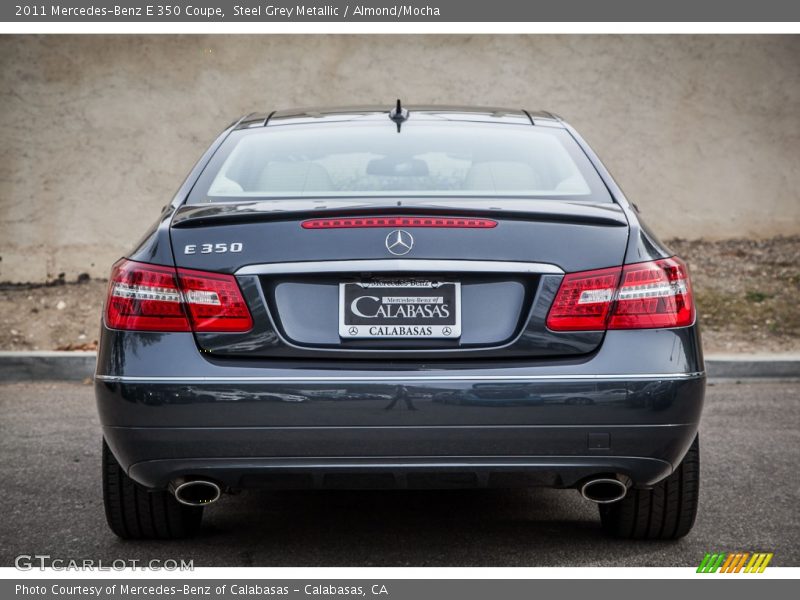 Steel Grey Metallic / Almond/Mocha 2011 Mercedes-Benz E 350 Coupe