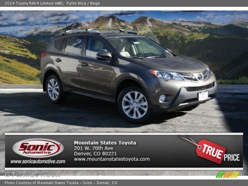 Pyrite Mica / Beige 2014 Toyota RAV4 Limited AWD