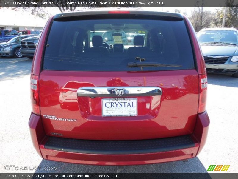 Inferno Red Crystal Pearl / Medium Slate Gray/Light Shale 2008 Dodge Grand Caravan SXT