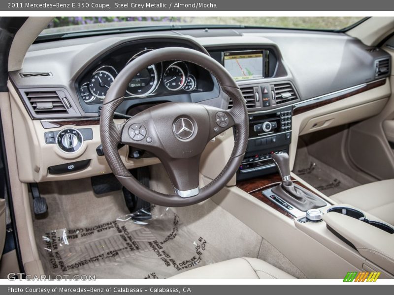 Steel Grey Metallic / Almond/Mocha 2011 Mercedes-Benz E 350 Coupe