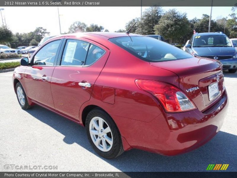 Red Brick / Charcoal 2012 Nissan Versa 1.6 SL Sedan