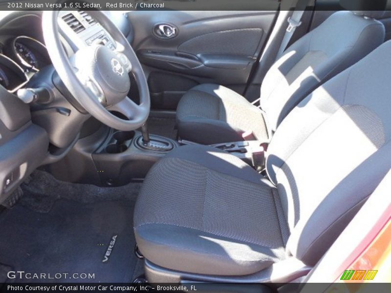 Red Brick / Charcoal 2012 Nissan Versa 1.6 SL Sedan