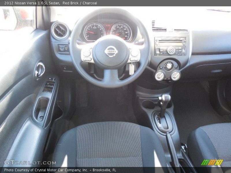 Red Brick / Charcoal 2012 Nissan Versa 1.6 SL Sedan