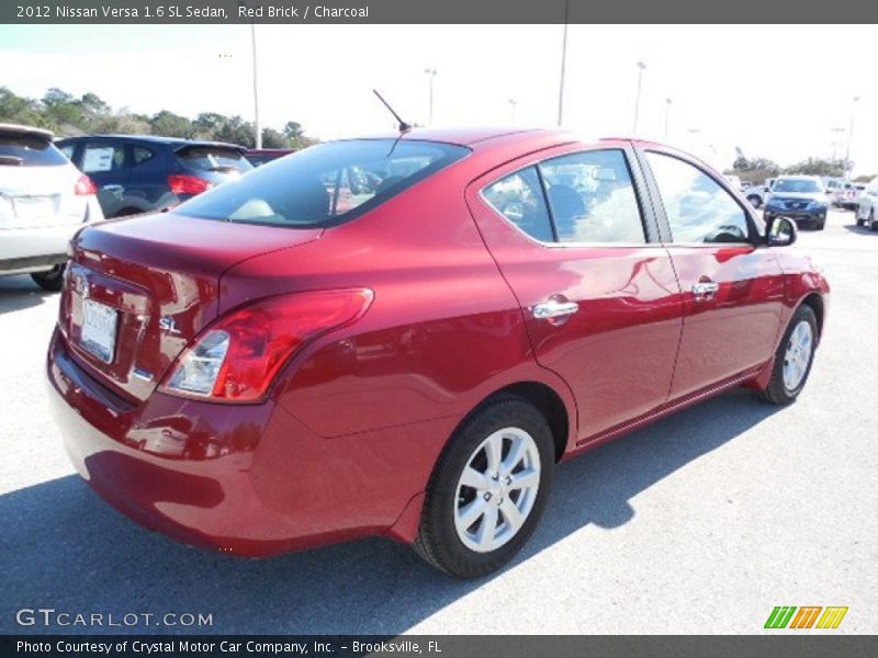 Red Brick / Charcoal 2012 Nissan Versa 1.6 SL Sedan