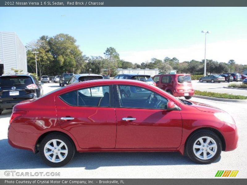 Red Brick / Charcoal 2012 Nissan Versa 1.6 SL Sedan