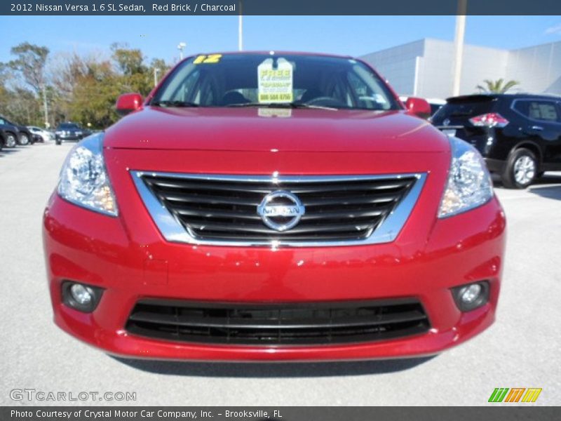 Red Brick / Charcoal 2012 Nissan Versa 1.6 SL Sedan