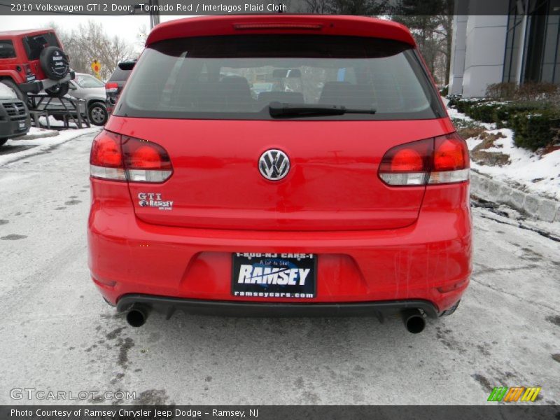 Tornado Red / Interlagos Plaid Cloth 2010 Volkswagen GTI 2 Door